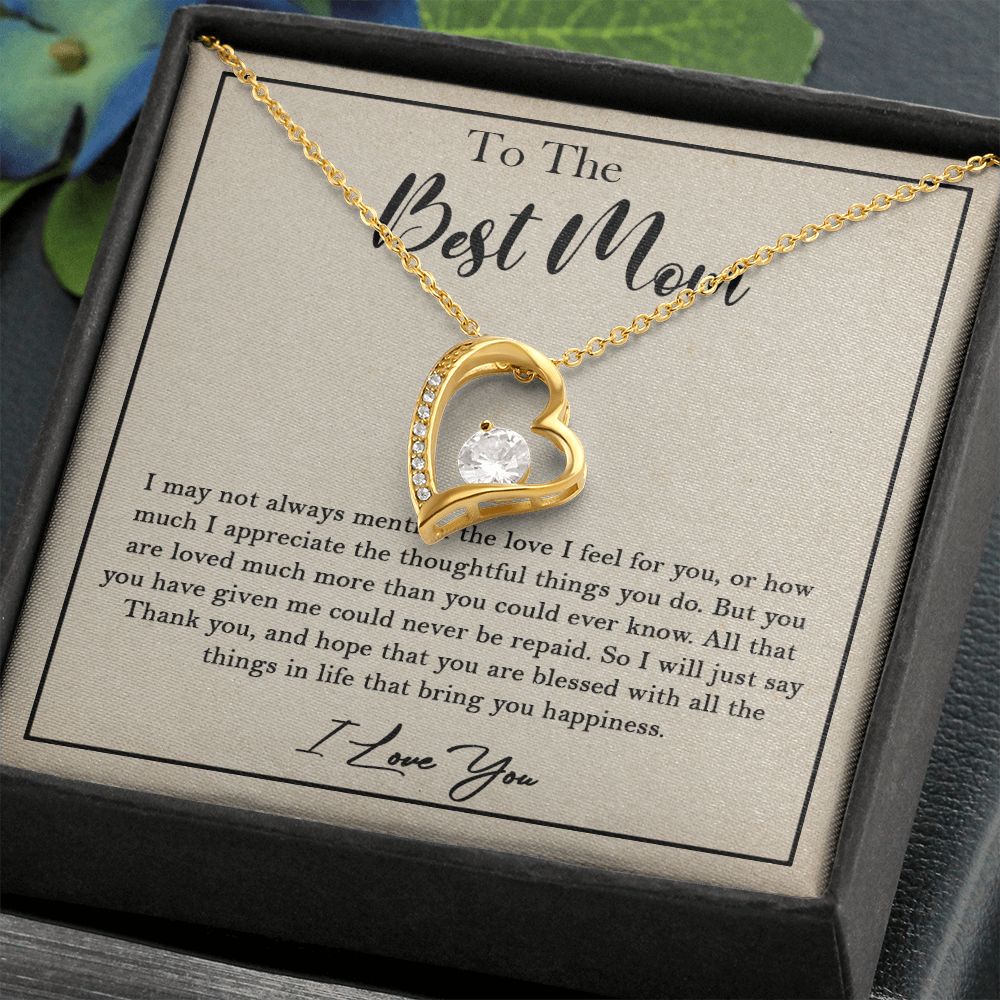 435C To My Best Mom Necklace, Birthday Xmas Gift, Gift For Mom from Son or Daughter