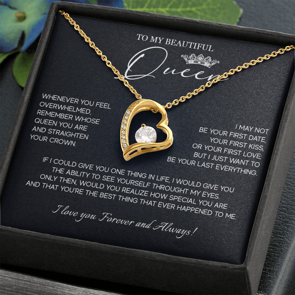 555C Necklace To My Soulmate, Queen Necklace Birthday Gifts For My Wife, Girlfriend