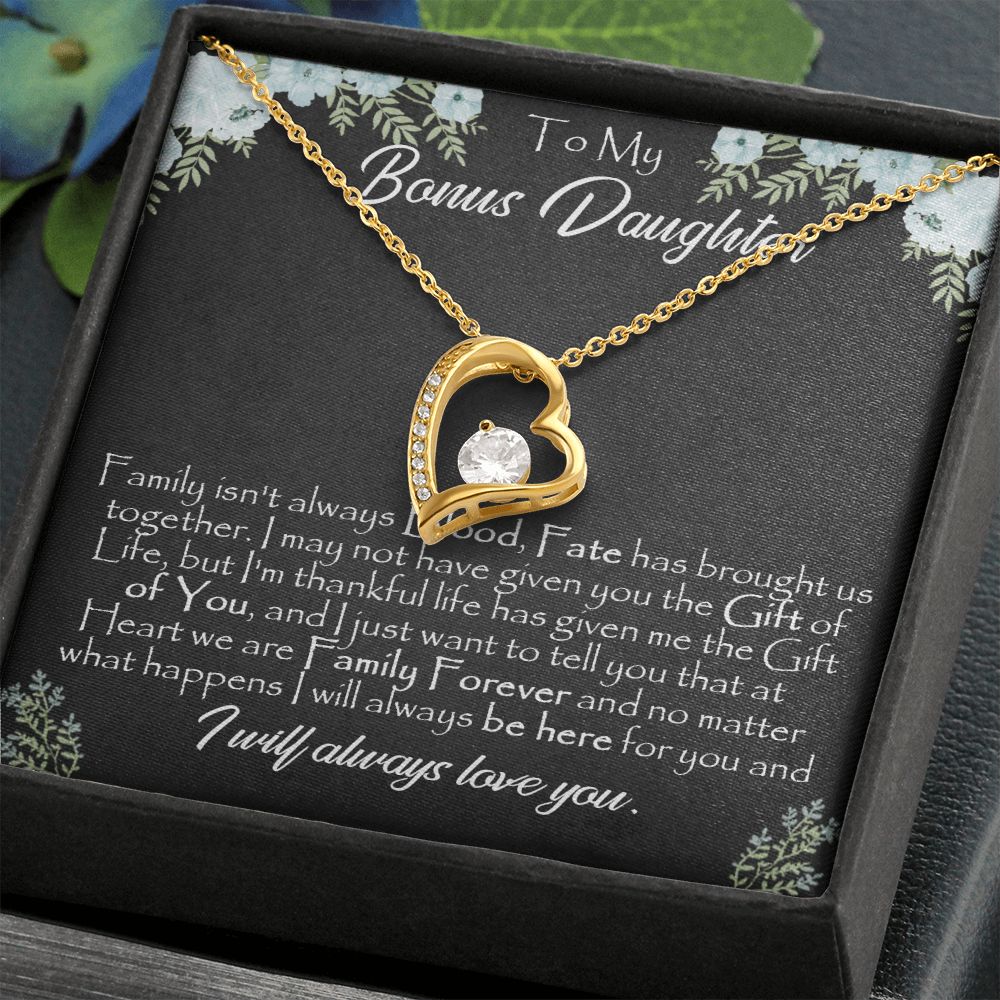 26C To My Bonus Daughter, Gift For Bonus Daughter Necklace, Step Daughter Necklace