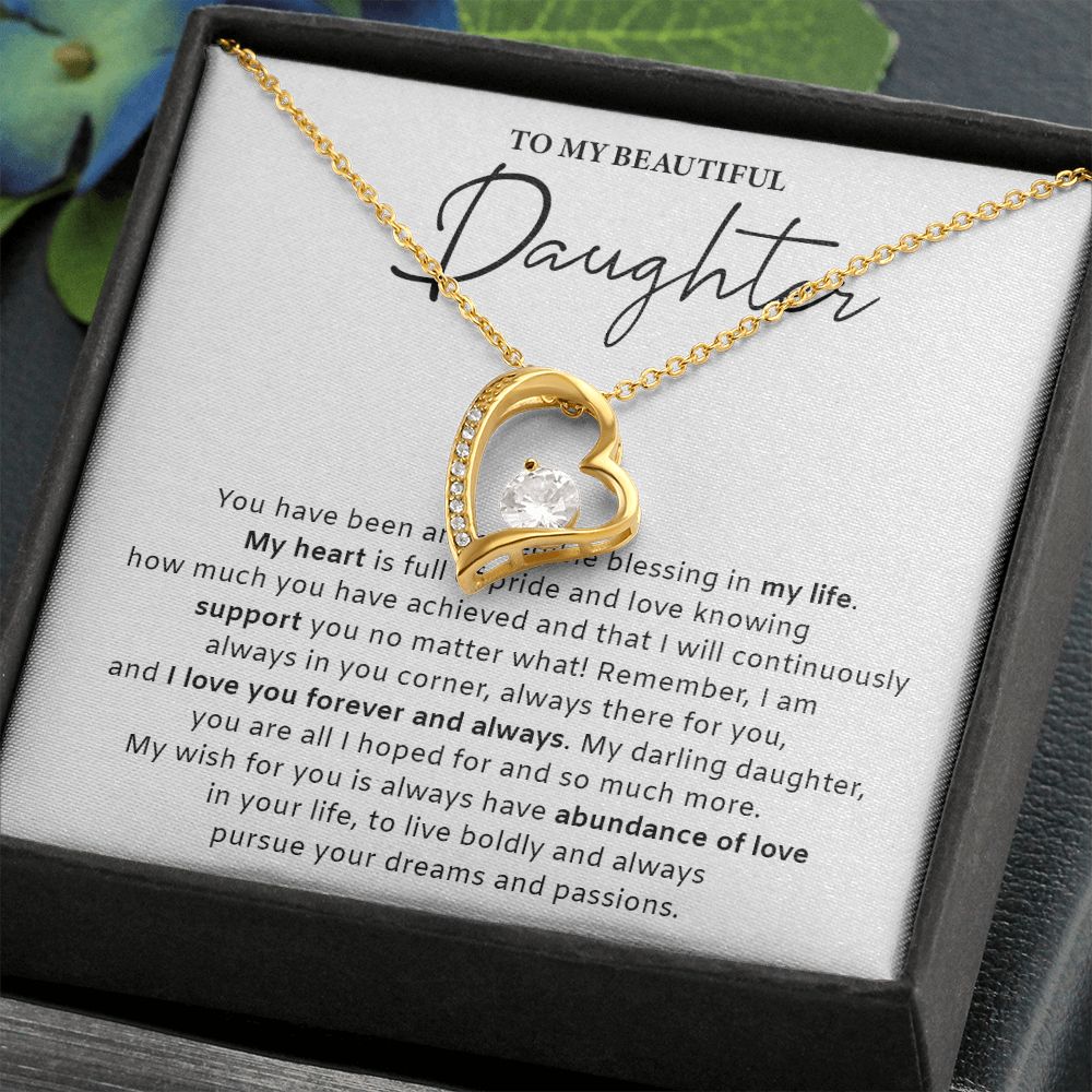 533C Daughter Gift from Mom Dad, Daughter Necklace Gift, Birthday Gift, Xmas Gifts