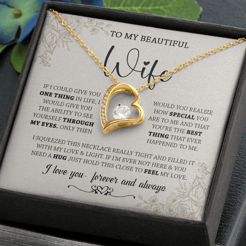 438C To My Wife Necklace, Gifts For Wife, Love Necklace Gifts For Wife From Husband