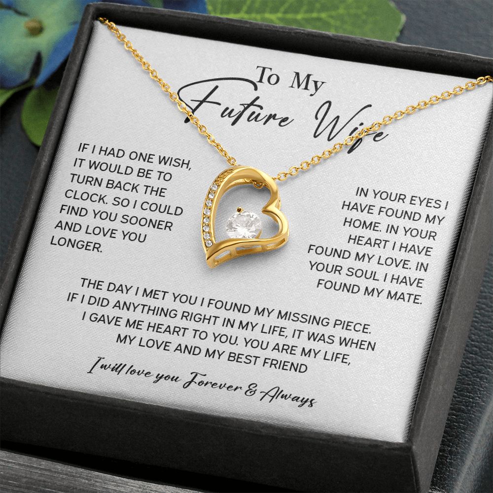 720C To My Future Wife Necklace, Valentine Day Gift For Her, Love Knot Birthday Gifts