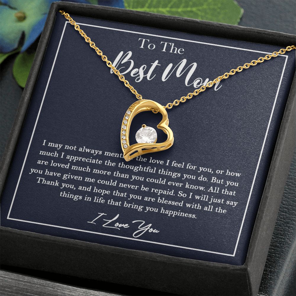 436C To My Best Mom Necklace, Gift For Mom from Son or Daughter, Birthday Xmas Gift