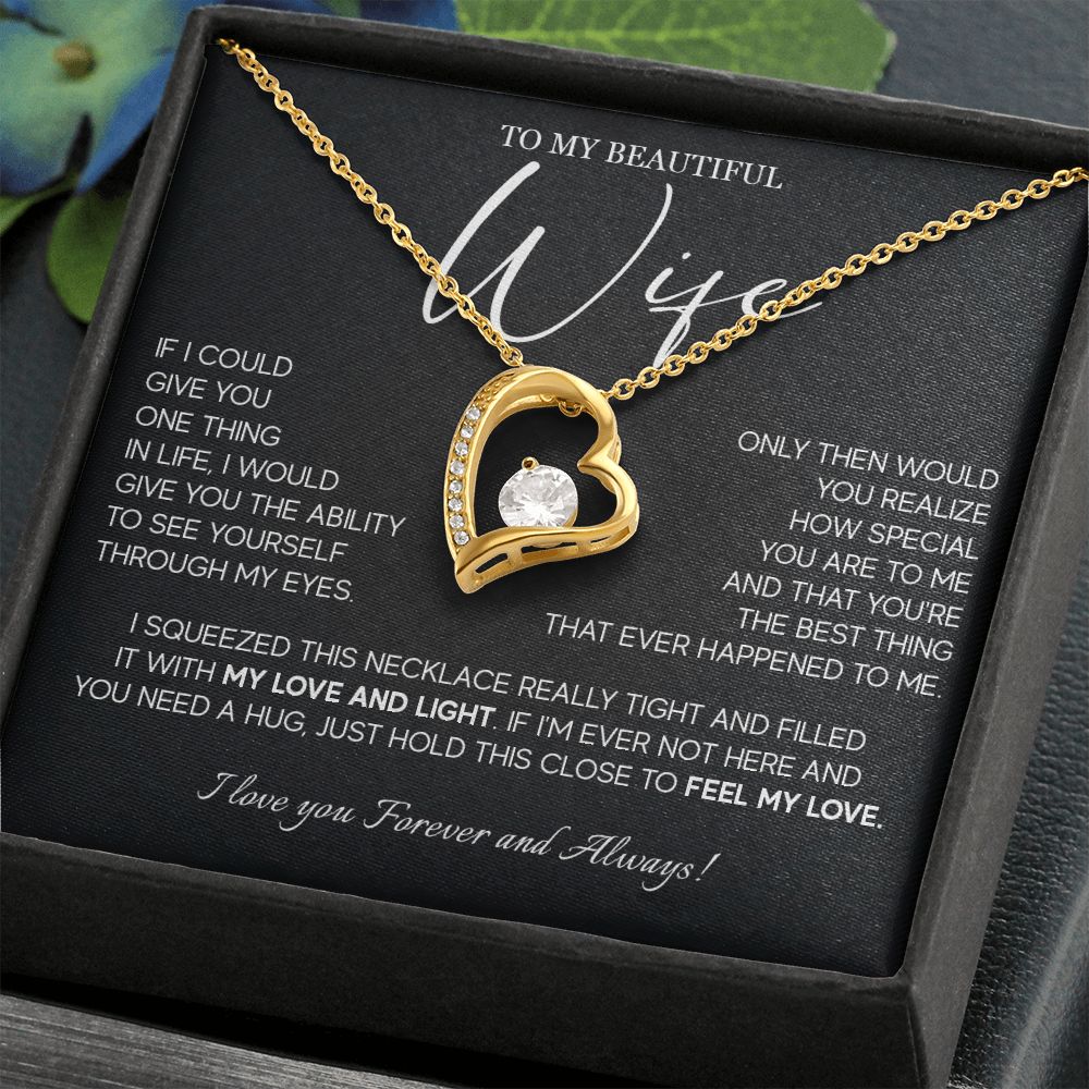 493C Gift For Wife From Husband, To My Wife Necklace, Wedding Anniversary Gifts