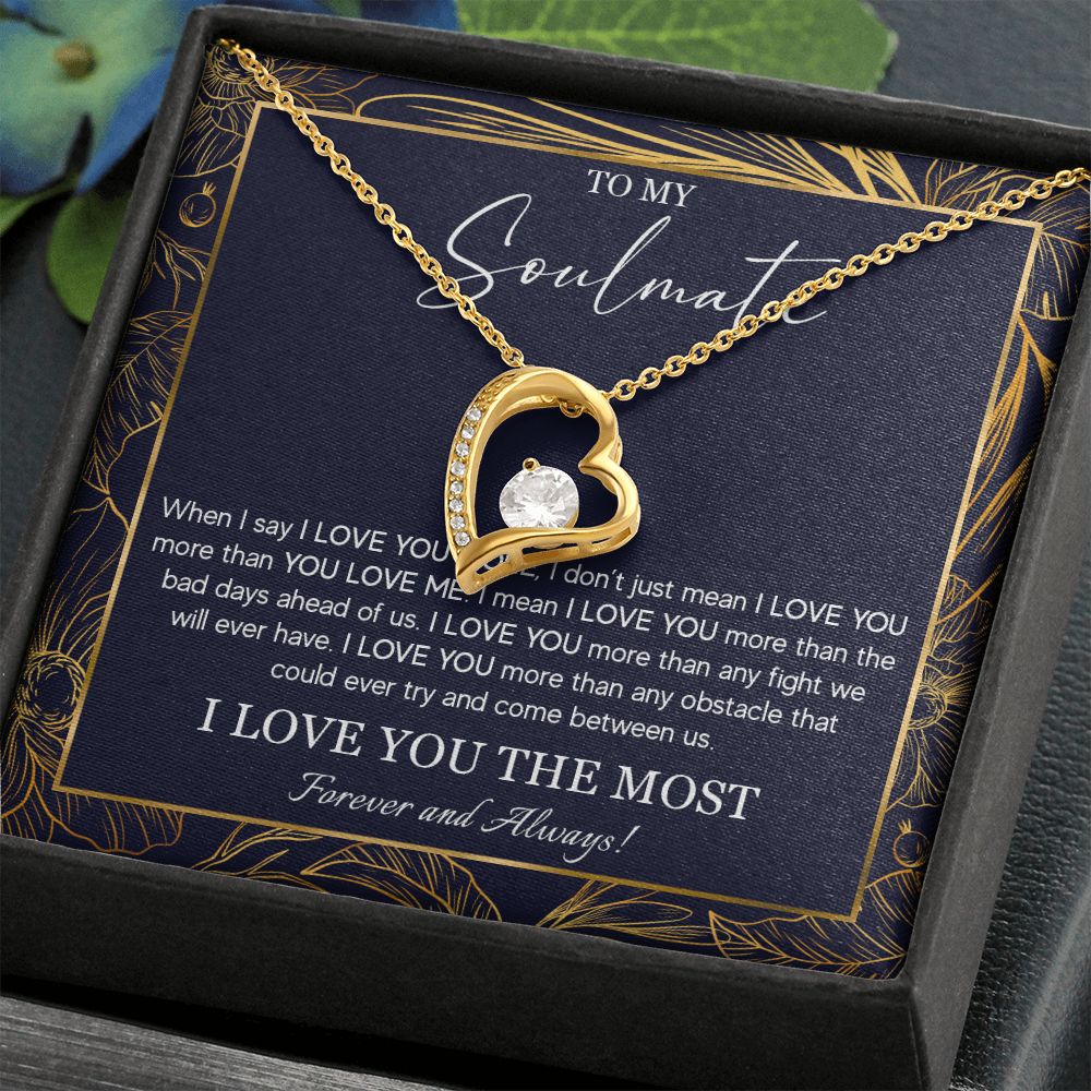 552C To My Soulmate Necklace, Jewelry Gifts For My Wife, Girlfriend, Future Wife Gift