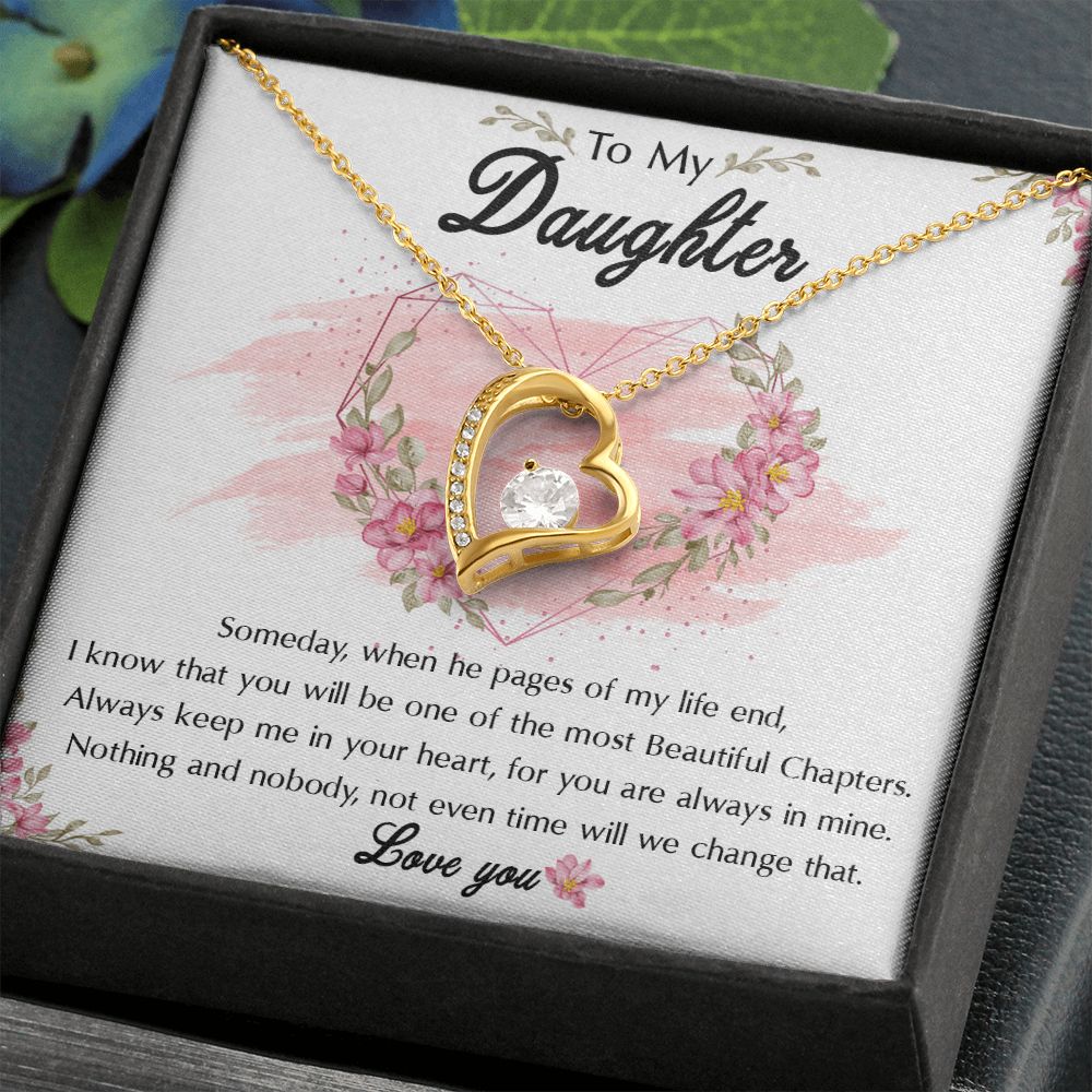 54C To My Daughter Necklace, Birthday Gift For Daughter, Graduation Jewelry