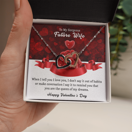197D To my Gorgeous Future Wife Necklace, Happy Valentine's Day Gift, Women Necklace