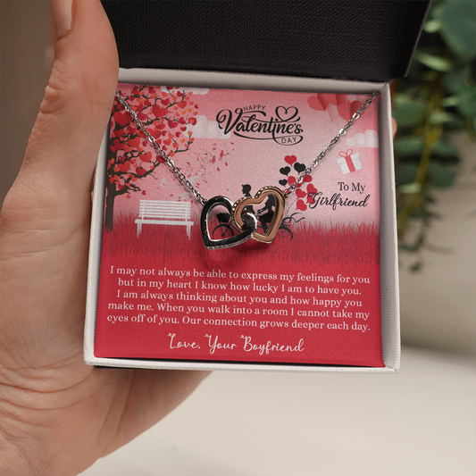 205D Necklace to my Wife, I LOVE YOU Couple Gift from Husband, Happy Valentine's Day