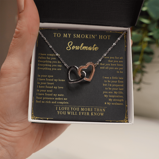 144D Necklace To My Smokin Hot Soulmate, Perfect Gift for Wife/Girlfriend, Birth Gift