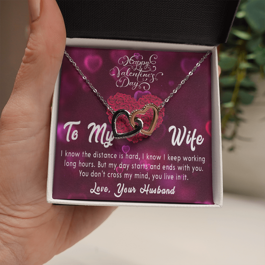 189D Valentine's Day Gift Necklace for Wife, Your Love Necklace, I Love You Forever