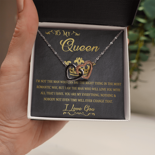70D Necklace To My Queen, Gift for Daughter/Girlfriend/Wife, Women Necklace for Her