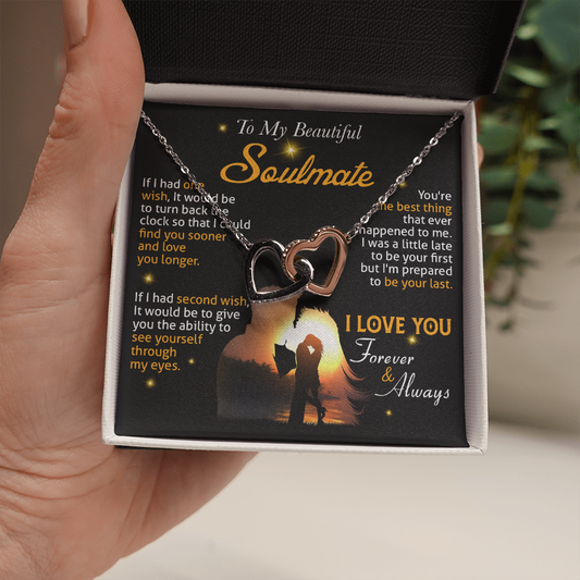 N0D To My Soulmate Necklace, Gift For Wife Girlfriend From Husband, Valentines Day