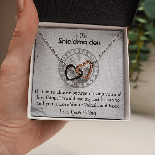 157D To My Shieldmaiden Necklace, Gift for Her, Necklace Viking, I Love You Always