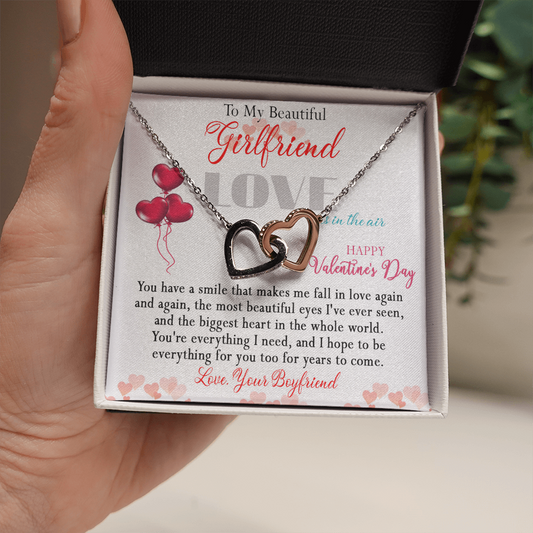 186D Necklace To Beautiful Girlfriend, Necklace Gift from Boyfriend, Valentine Gift