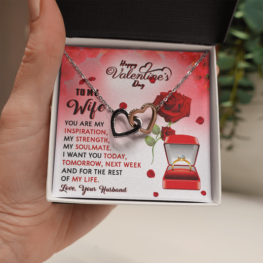 209D To my Wife Gift from Husband, I LOVE YOU Forever & Always, Valentine's Day Gift