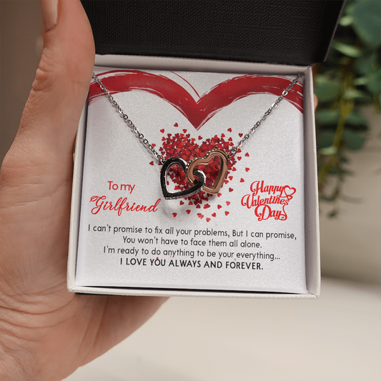 207D Valentine's Day Necklace Gift for Wife from Husband, I LOVE YOU Forever & Always