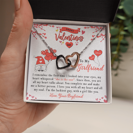181D Girlfriend Necklace, Valentine Gift for your Girlfriend, Happy Valentine's Day