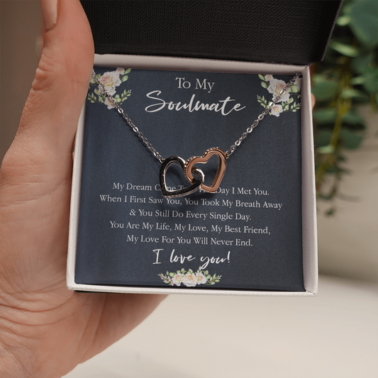 161D Necklace Gift To My Soulmate, Valentine Gift for Her, I Love You Every Day