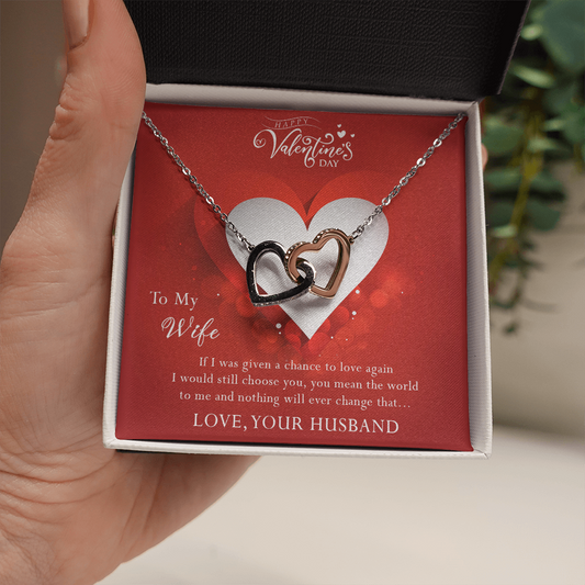 188D Necklace To My Wife, Necklace Perfect Gift for your Wife, I Always Choose You