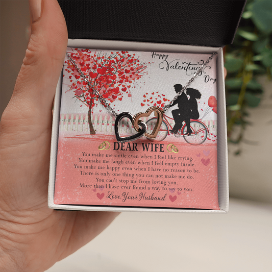 187D Necklace To Dear Wife, Necklace Gift from Husband, Valentine's Day Gift for Wife