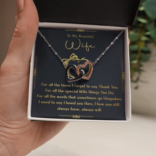 N356D To My Wife Necklace, Gift For Wife, Anniversary Gift For Wife, Necklace For Wife