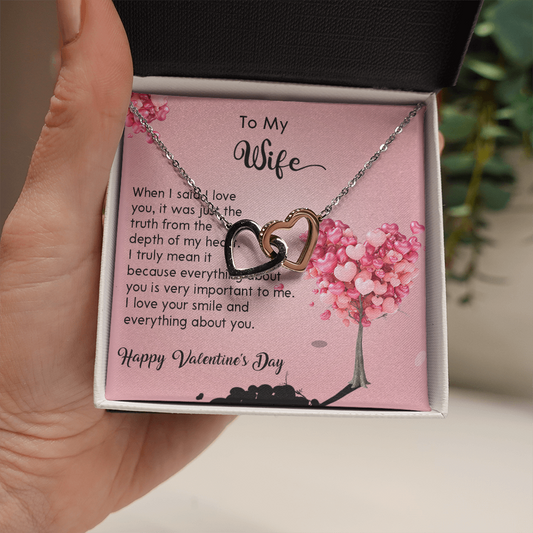 208D Wife Necklace Gift from Husband, LOVE YOU Forever & Always, Valentine's Day Gift