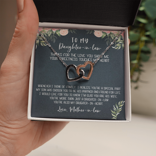12D Necklace To My Daughter-In-Law, Gift For Daughter In Law from Mother In Law Mom