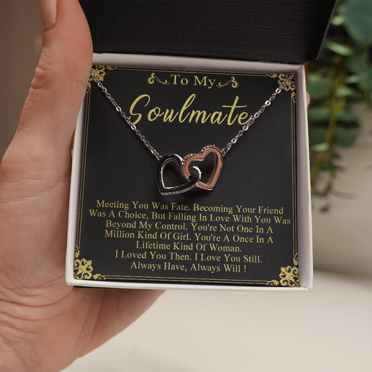 N358D To My Soulmate Necklace Engagement Anniversary Gift for Her Birthday