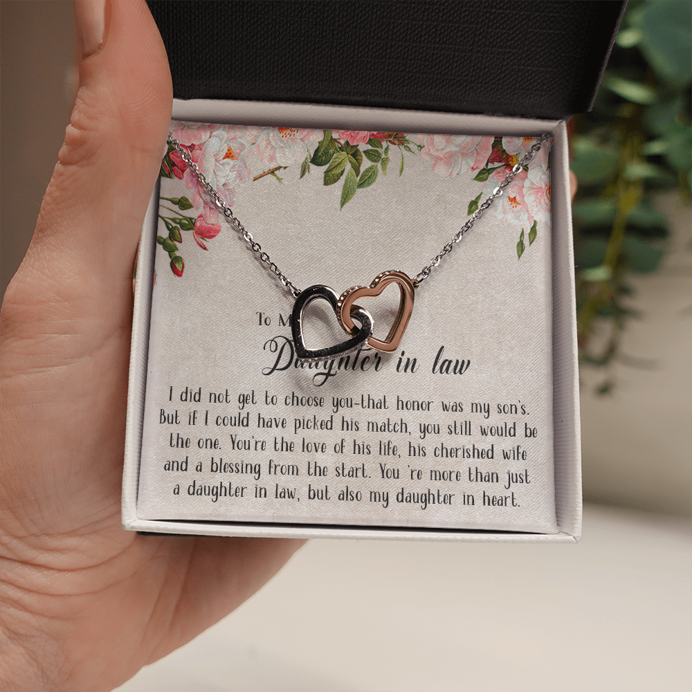153D Necklace To My Daughter in law, Cute Necklace Gift from Dad Mom, Birthday Gift