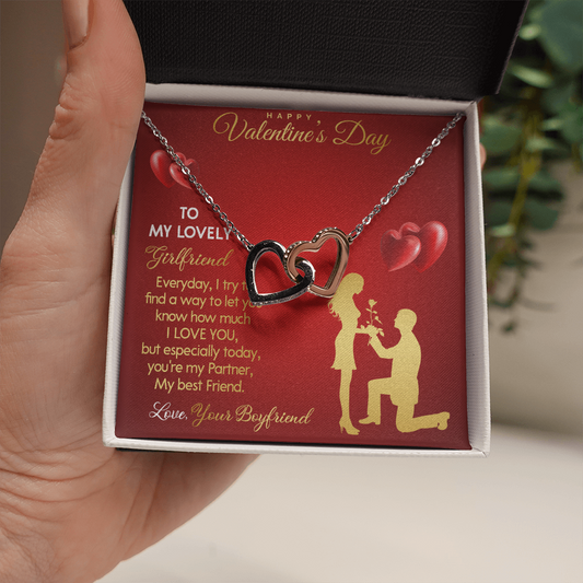 203D Necklace To my Lovely Girlfriend, You Are My Life, Happy Valentine's Day Gift