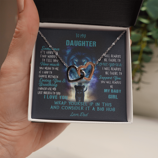 N350D To My Daughter Necklace, Daughter Father Necklace, Daughter Gift from Dad