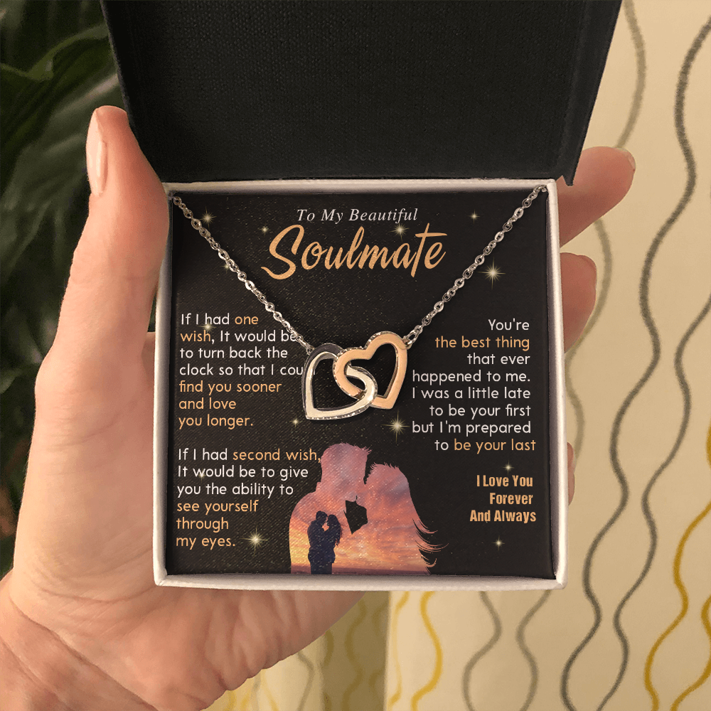 N352D To My Soulmate Necklace, Gift For Wife Girlfriend From Husband, Valentines Day