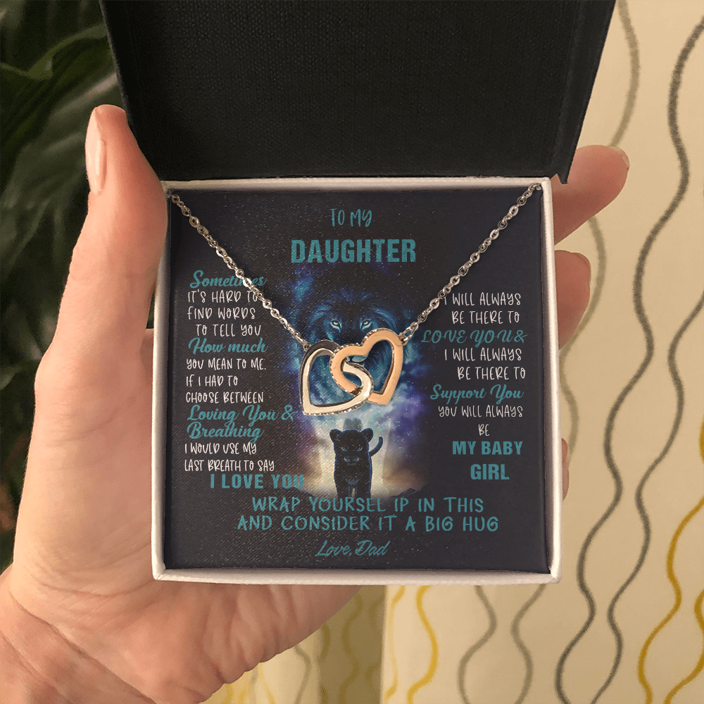 N350D To My Daughter Necklace, Daughter Father Necklace, Daughter Gift from Dad