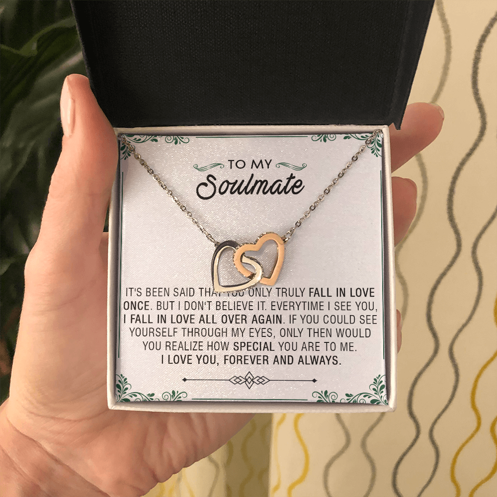 N353D To My Soulmate Necklace Engagement Anniversary Gift for Her Birthday