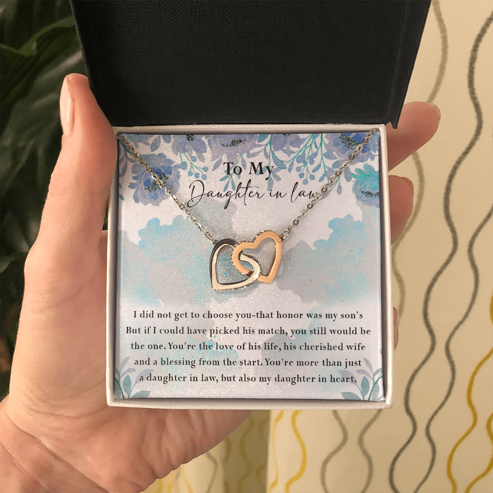 134D Necklace My Daughter In Law, Gift for Beautiful Daughter, My Daughter In Heart