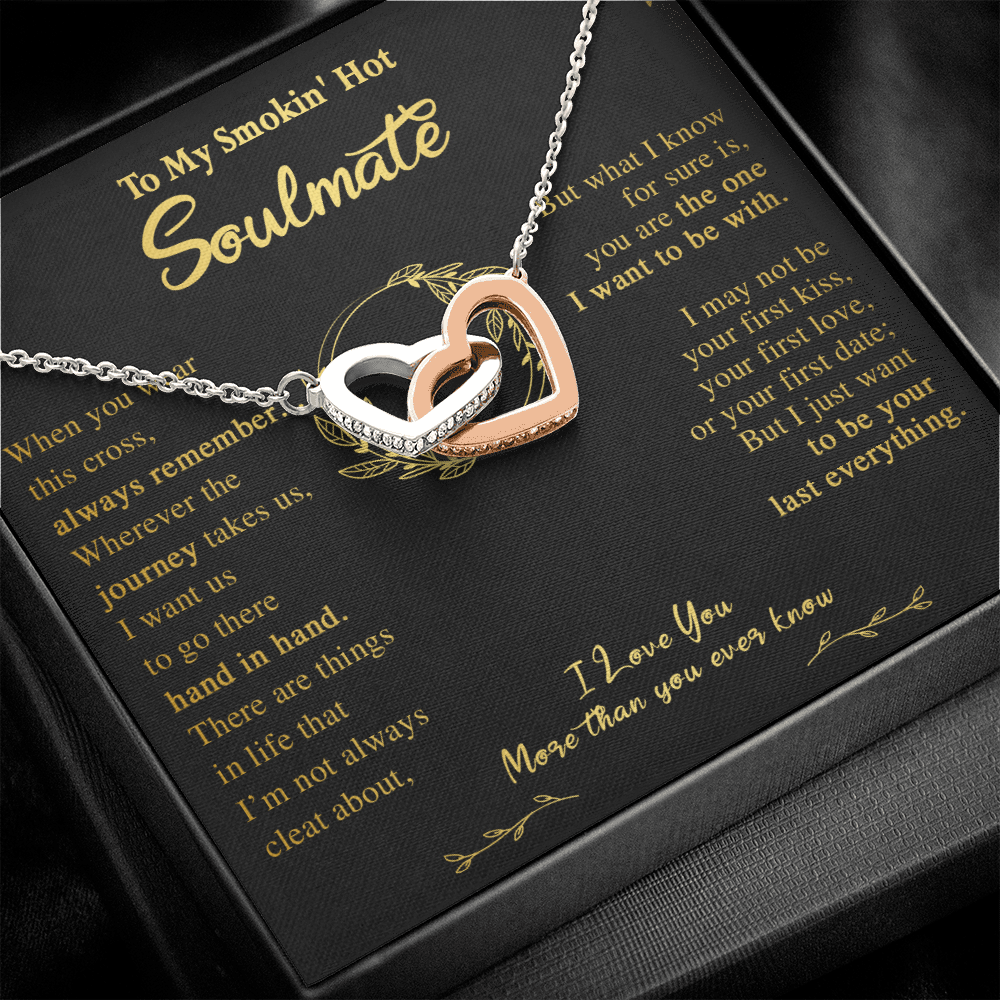 N355D To My Soulmate Necklace Engagement Anniversary Gift for Her Birthday