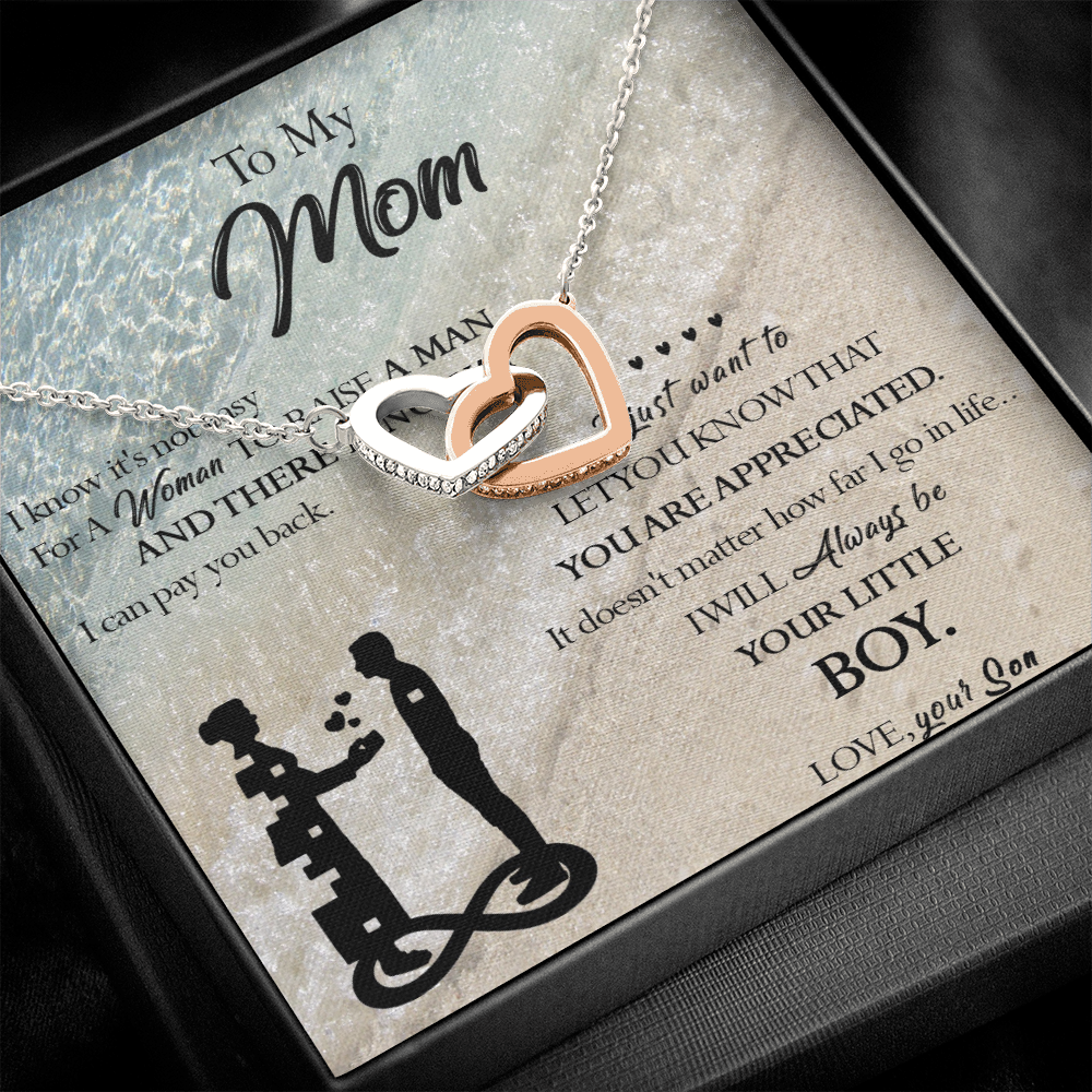 129D Necklace To My Mom, Gift for Mom from Son, Birthday Gift, Mother Necklace Gift