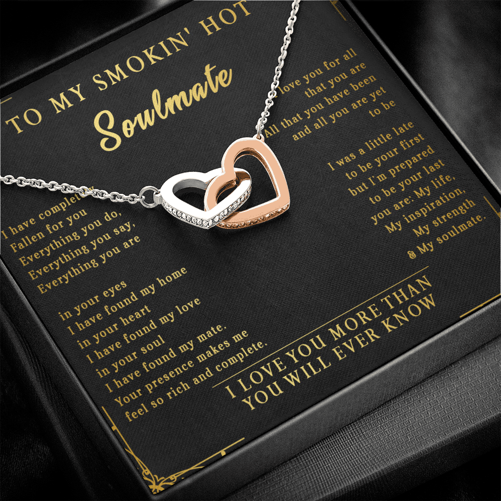 144D Necklace To My Smokin Hot Soulmate, Perfect Gift for Wife/Girlfriend, Birth Gift