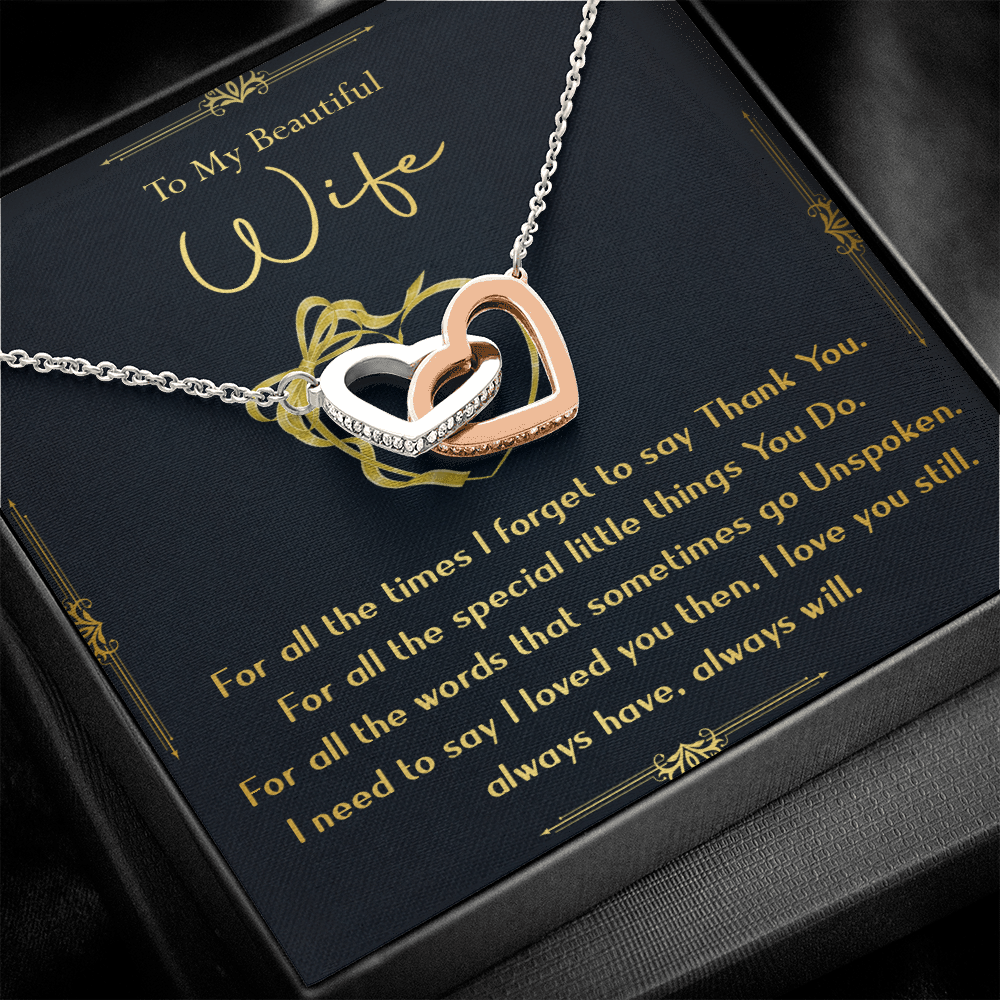 N356D To My Wife Necklace, Gift For Wife, Anniversary Gift For Wife, Necklace For Wife