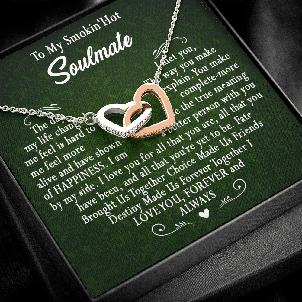 173D To My Smokin Hot Wife Necklace, Necklace Gift For Wife Soulmate Valentine Gift