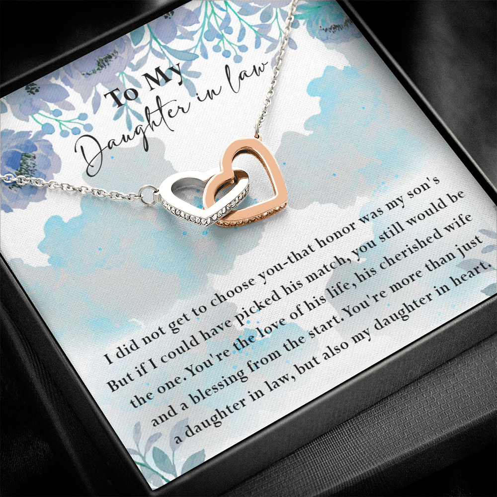 134D Necklace My Daughter In Law, Gift for Beautiful Daughter, My Daughter In Heart