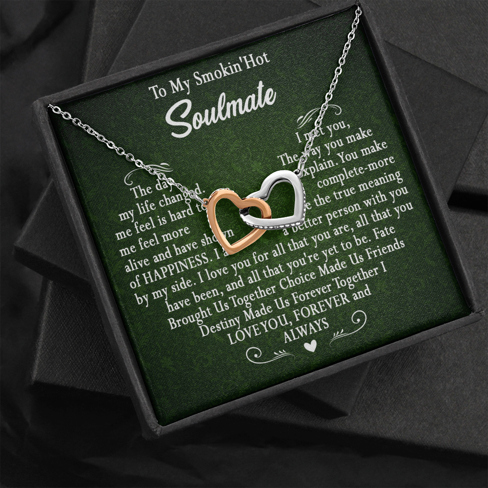 173D To My Smokin Hot Wife Necklace, Necklace Gift For Wife Soulmate Valentine Gift