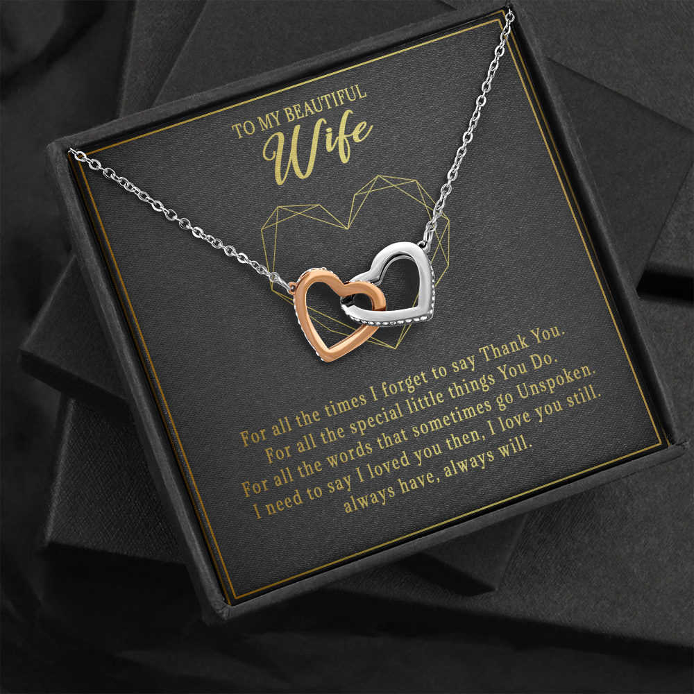 74D Necklace To Beautiful Wife, Cute Gift for Her From Husband, I LOVE YOU Forever