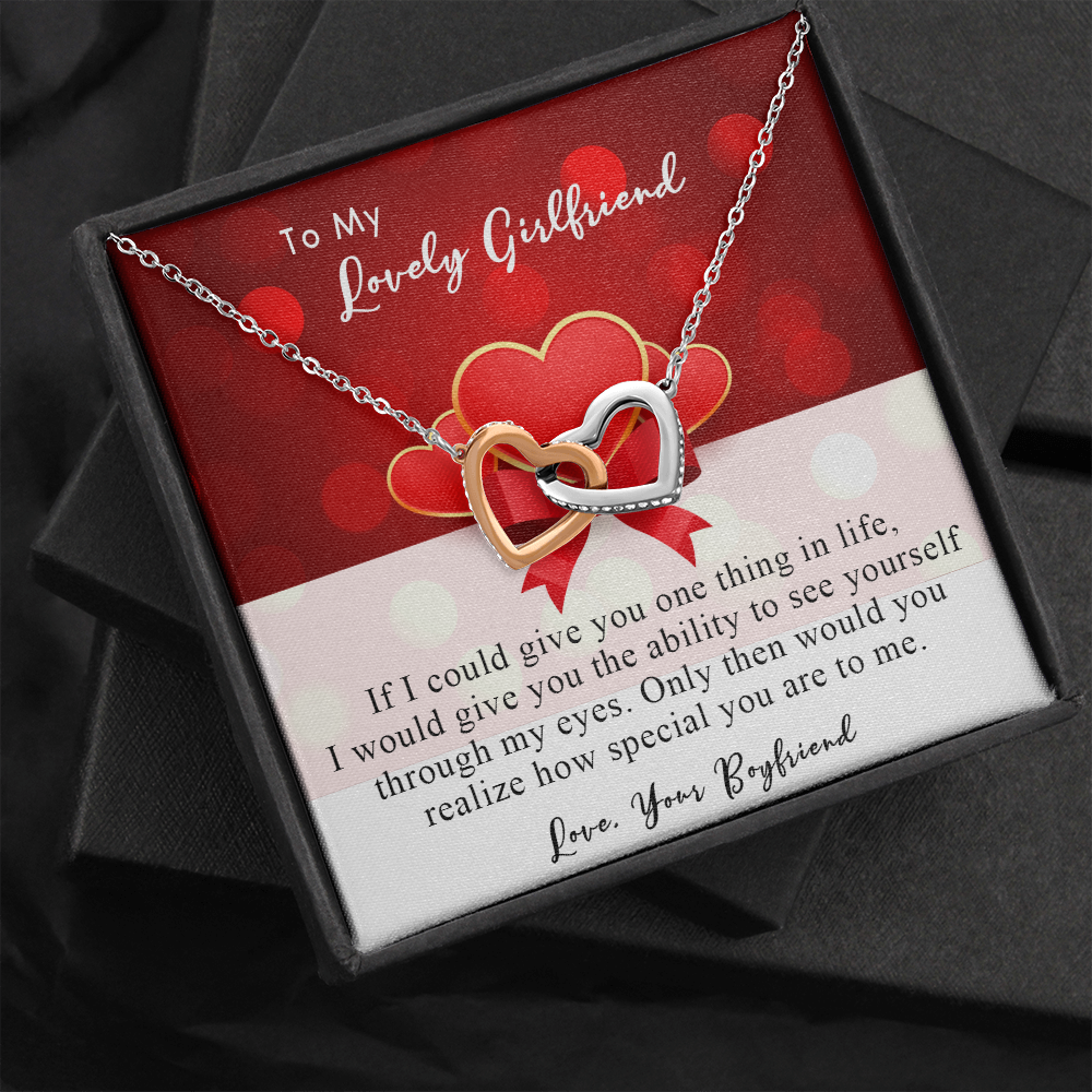 254D Necklace To My Lovely Girlfriend, Gift for Her From Boyfriend, Couple Love Gift
