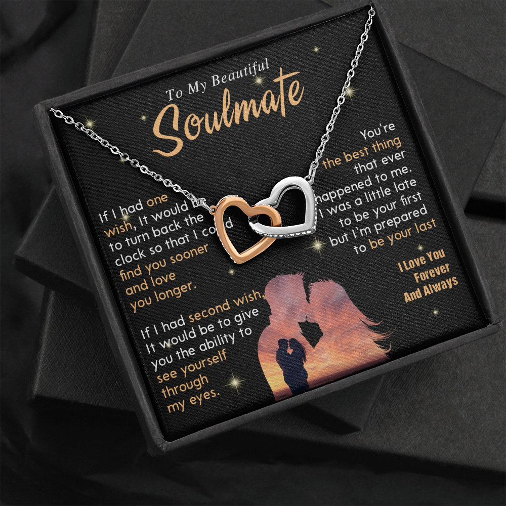N352D To My Soulmate Necklace, Gift For Wife Girlfriend From Husband, Valentines Day