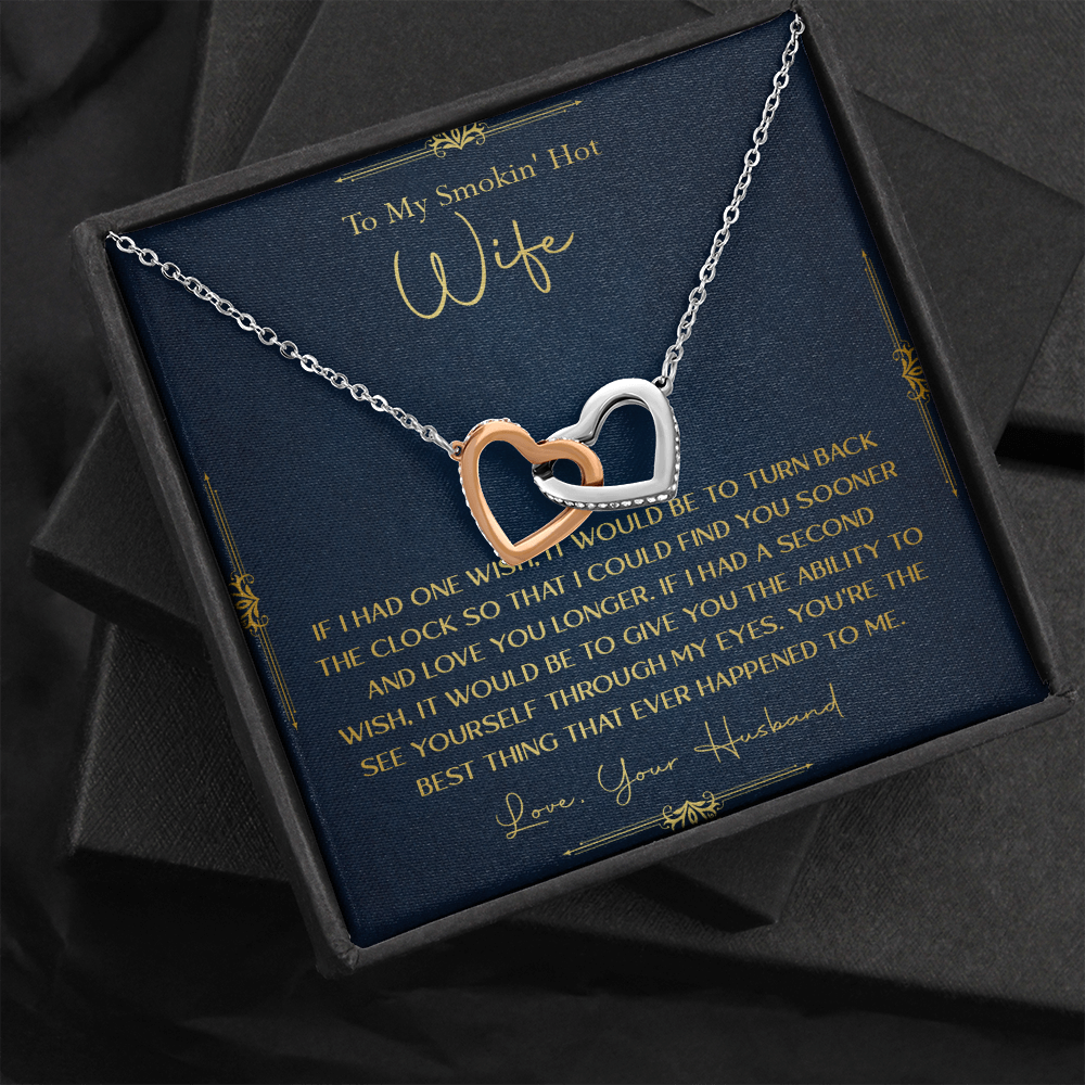 170D Necklace Gift To My Smokin Hot Wife, Gift for Her From Husband, Valentine Gift