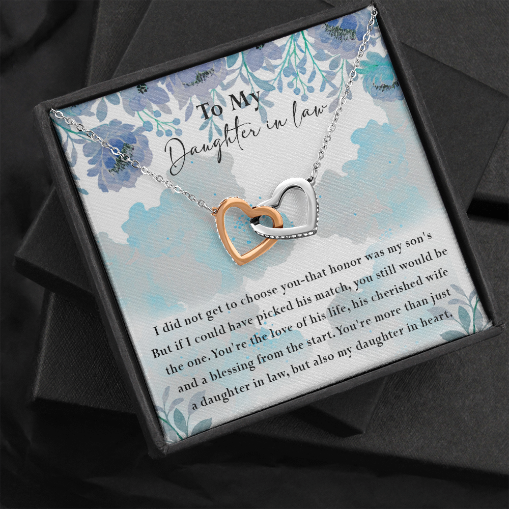 134D Necklace My Daughter In Law, Gift for Beautiful Daughter, My Daughter In Heart
