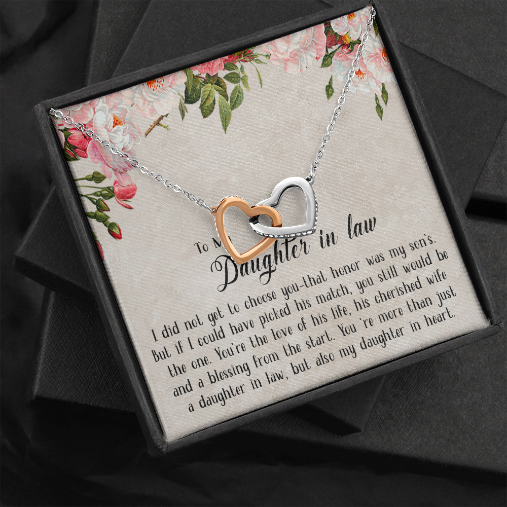 153D Necklace To My Daughter in law, Cute Necklace Gift from Dad Mom, Birthday Gift