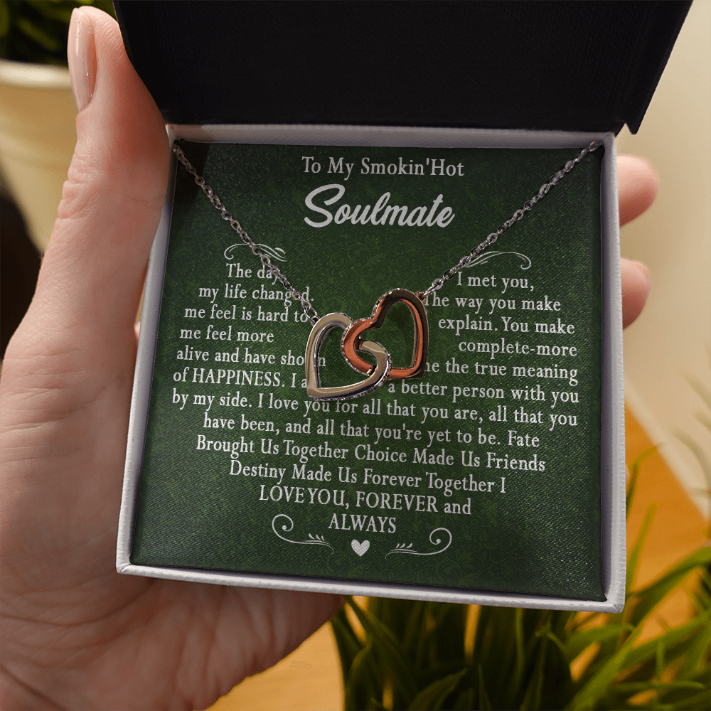 173D To My Smokin Hot Wife Necklace, Necklace Gift For Wife Soulmate Valentine Gift