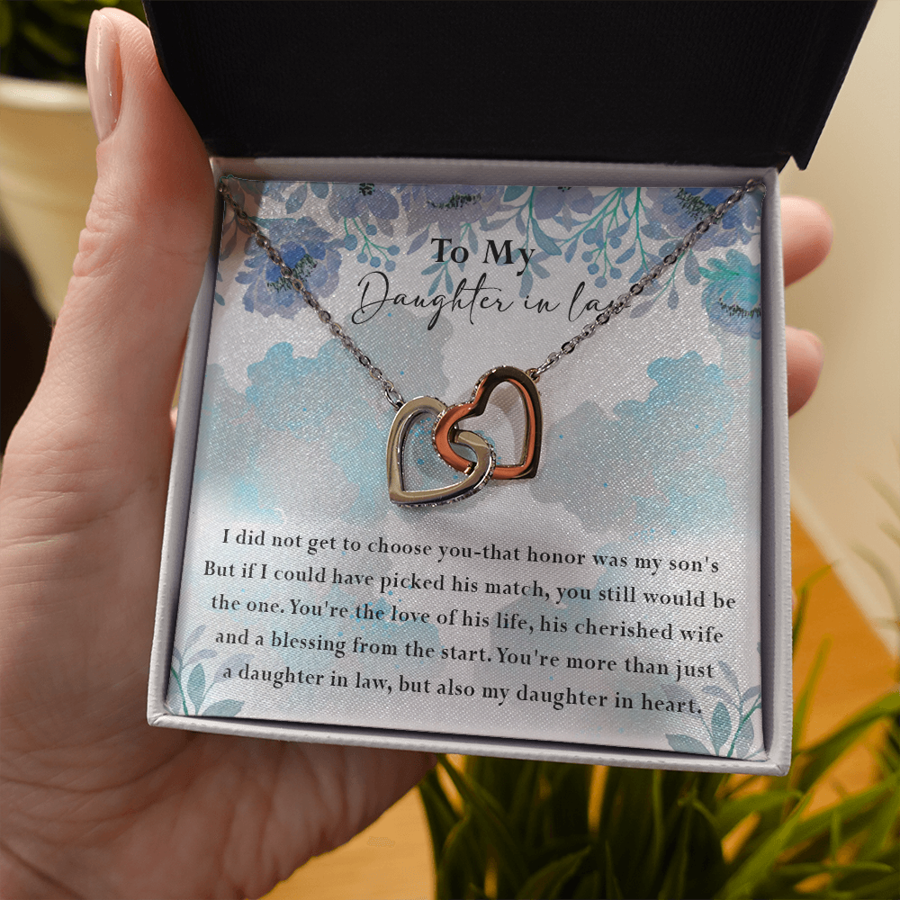 134D Necklace My Daughter In Law, Gift for Beautiful Daughter, My Daughter In Heart